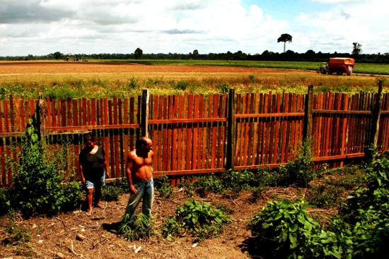 Santarém, Pará - Maria das Graças da Conceição (42) en João Araújo (43) verzetten zich tegen de druk van grootgrondbeziters om hun land te verkopen, zodat er soja verbouwd kan worden. Foto: Alberto César Araújo/Foto Amazonas
