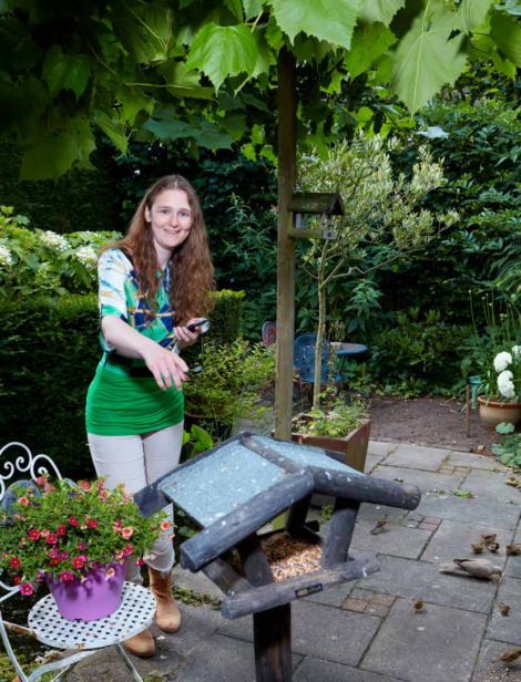 Tellen helpt: Joyce Verschoor telde voor het eerst tuinvogels